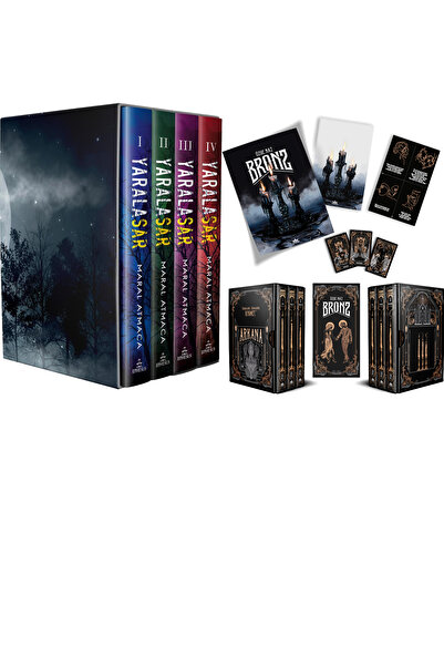Ephesus Yayınları Yaralasar Serisi Seti 4 Kitap Ciltli Kutulu ve Bronz Serisi...