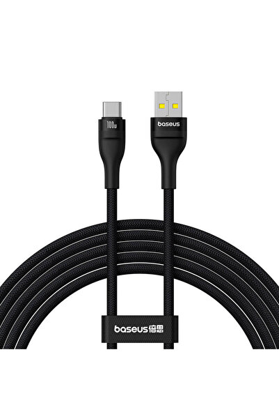 Baseus Flash 2 USB/USB-C Data Cable, 5A, 100W, 2m, Black