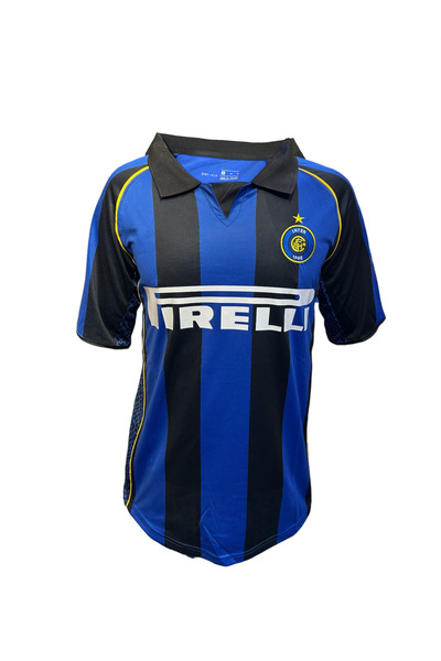 suq alhas vip ronaldo 9 mavi siyah polo yaka profesyonel oyuncu forma retro