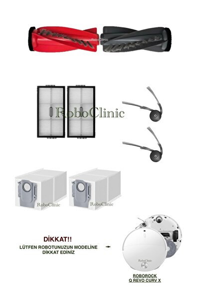 Roboclinic فرشاة بديلة متوافقة مع مكنسة روبوروك كيرف إكس الروبوتية، مجموعة أك...