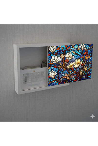 wudie Decorative Modem Storage Box Sliding Modem Box Tabletop Fuse Board Hide...