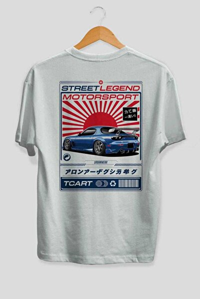 Ankhises Σειρά Car Series (56) Μπλουζάκι με στάμπα στο πίσω μέρος, λευκό, υπε...