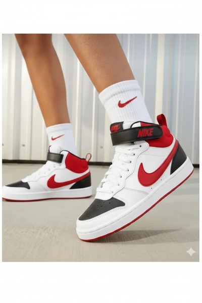 Nike Court Borough Mid Unisex Sports Shoes (Sporti̇ks) Are Narrow Fit... 77Cd...