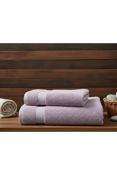 COTTOWEL'S Hasır Micro 2-Piece Bathroom Set / 90X150 Bath Towel / 50X90 Hair ...