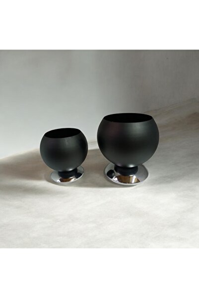 Decor de Lion Dekoratif 2'li Metal Top saksı