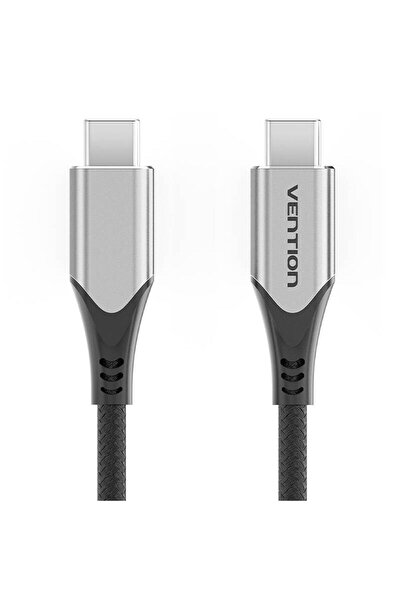 Vention Cablu USB-C la USB-C, 4K, 60W PD, 5Gbps, 1m, Negru