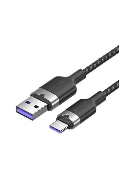 Vention USB/USB-C 6A Fast Charging Data Cable, 2m, Black