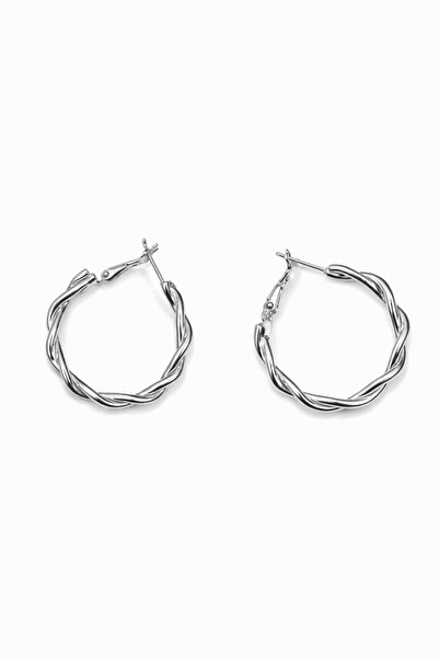 Mimoza Accessories Geometric Model Silver Earrings