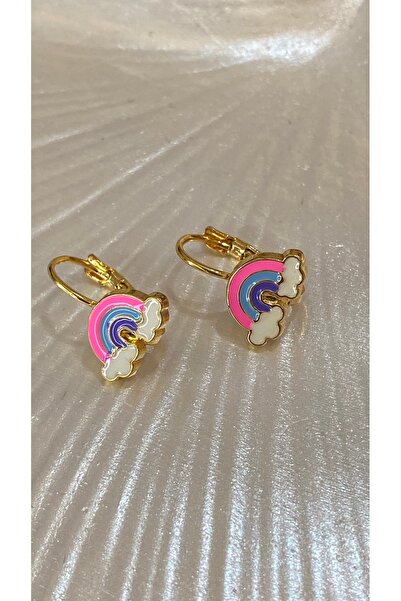 SELUVİA أقراط قوس قزح للفتيات |   أقراط صغيرة ملونة بسيطة |   مجوهرات الأطفال