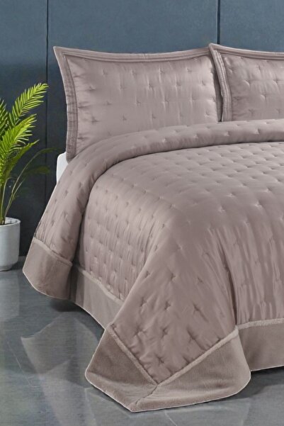 Nest Touch Aury Saten Saten Yatak Örtüsü Çift Kişilik