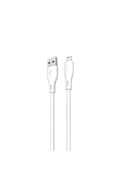 DUDAO L2L USB/Lightning Charging Cable, 3A, 1m, White
