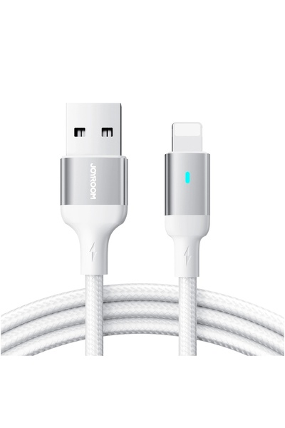 Joyroom A10 USB/Lightning Data & Charge Cable, 1.2m, 2.4A, White