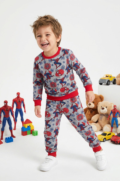 DAPSEE Spider-Man Patterned Boys' Pajama Set