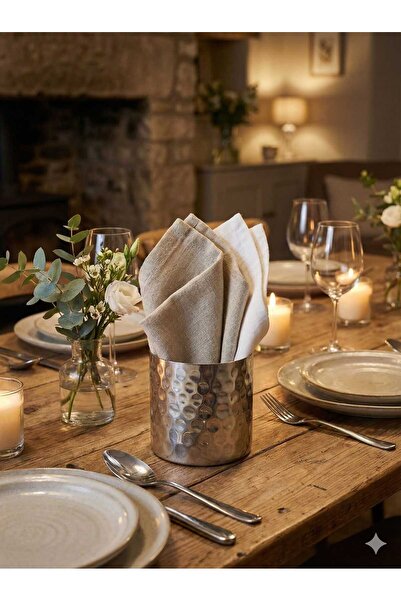 LOVYCO Metal Dövme Desenli Stick Şekerlik ve Kürdanlık - Paslanmaz Çelik Deko...