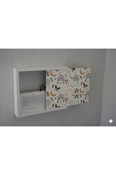 wudie Decorative Modem Storage Box Sliding Modem Box Tabletop Fuse Board Hide...