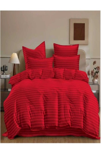 Pucioasa Damask Bed Linen 6 Pieces White Elastic