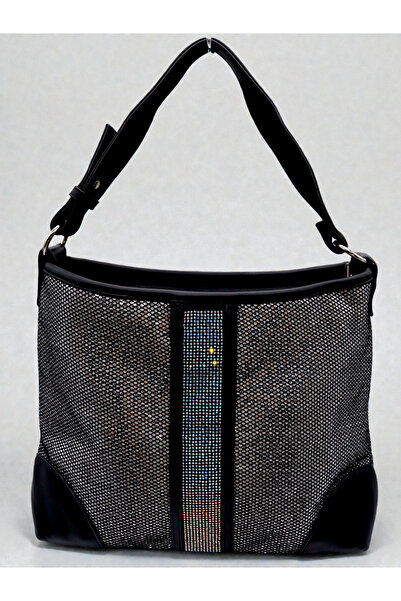 HFKY Women's Stone Embroidered Hand and Shoulder Bag. File Detailed Bag