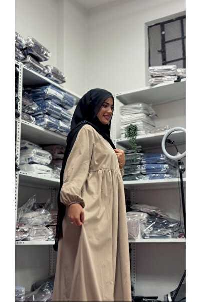 Fashion journey Winter Velvet Hijab Dress