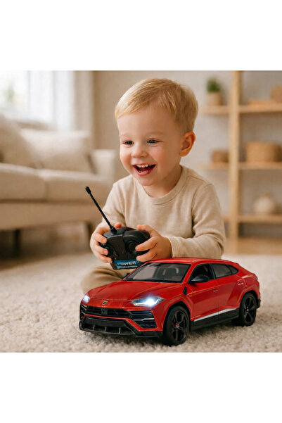LEAN R/C Remote Control Car 1:24 Lamborghini Urus Red 2.4G with Lights