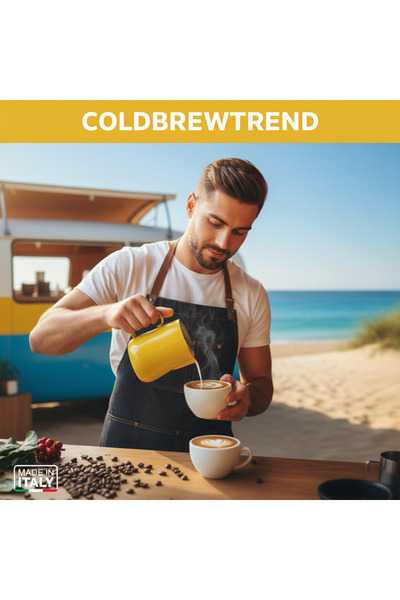 COLD BREW TREND by uğur cadırcı إبريق حليب موتا توليب - أصفر (500 مل)