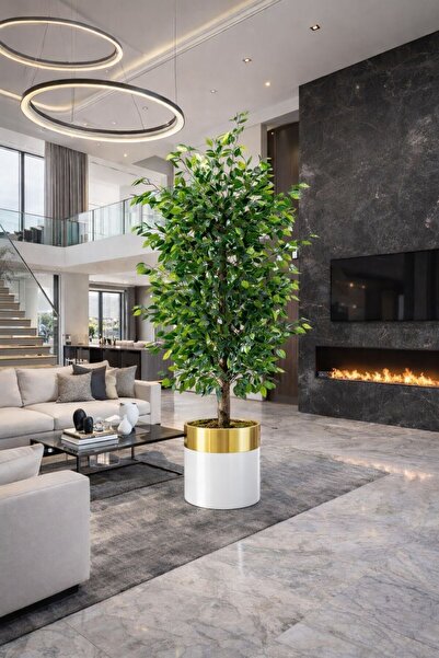 Altun Çiçekcilik 150 CM Yapay Benjamin Ağacı – Lüks Saksılı Dekoratif Ağaç