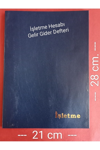 DEFTERSAN İşletme Hesabı Gelir Gider Defteri 24 yaprak ( 48 sayfa )