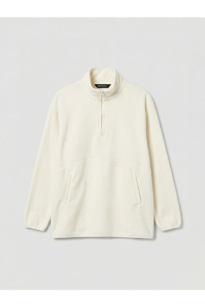 LC Waikiki Стильна та елегантна жіноча флісова толстовка оверсайз з високим к...