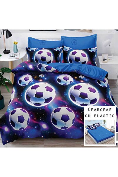 Patul Bed Linen 6 Pieces, Fine Cotton, Sulphur, Double Bed, 2 Persons, Fitted...