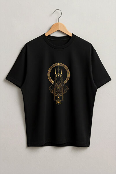 LORVEX Egyptian God Printed Oversized Cotton Unisex Tshirt - T-Shirt