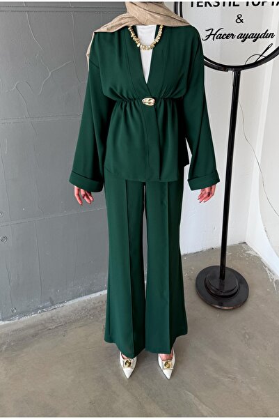 hacer ayaydın Elastic Waist Tunic/Pants 2-Piece Set