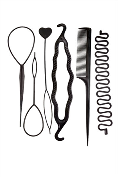 Trade Bazaar Set de 6 piese de accesorii pentru coafat pentru femei |   D pen...