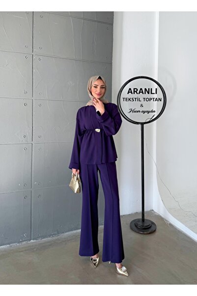 hacer ayaydın Elastic Waist Tunic/Pants 2-Piece Set