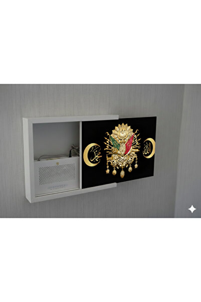 wudie Decorative Modem Storage Box Sliding Modem Box Tabletop Fuse Board Hide...