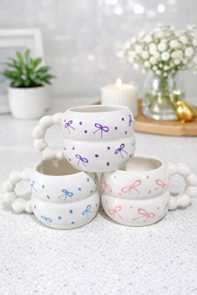 İZart 3' Beaded Handle Bow Patterned Special Colors Custom Embossed Fully Han...