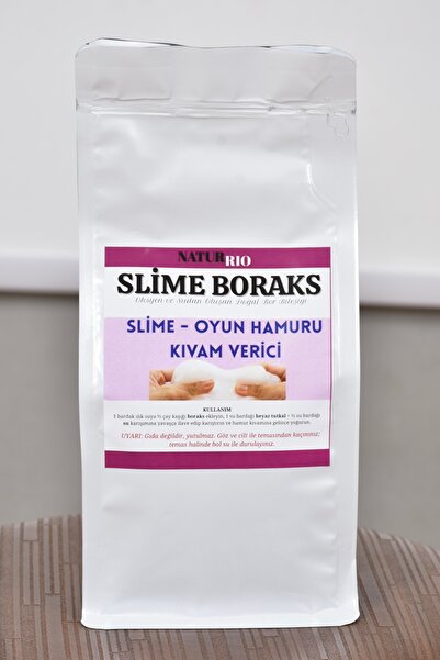 NATURRIO Slime ve Oyun Hamuru İçin Boraks 1250 gr – Slime Yapım Malzemesi