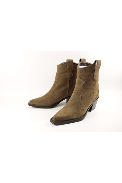 evva shoes Hakiki Deri Süet Çok Kaliteli Kovboy Bot