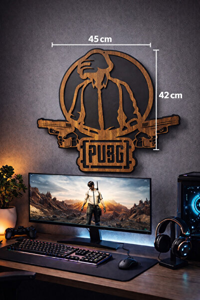 PUBG duvar dekor tablo-lazer kesim-Hediyelik
