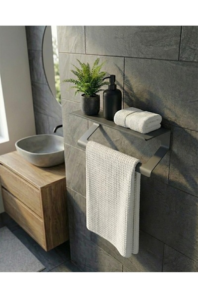 mee wall art Paslanamaz Metal Havluluk & Çok Amaçlı Duvar Askısı – 2 mm Elekt...