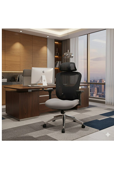 LAOBAN Lumra Mesh Chair High black and gray