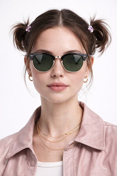 Houseofeyeris Meridian Browline Unisex Sunglasses – Vintage Square Shape, Met...