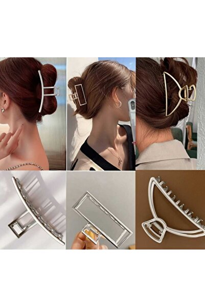 GÜLPEŞE 3 Pieces Women's Metal Latch Buckle Bun Buckle