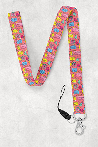 BUEMİ حزام رقبة للآيس كريم، حبل تعليق للرقبة، حامل للبطاقات والهواتف - BAS026