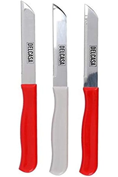 DELCASA 3Piece Set Paring Knife, Multi-Colour