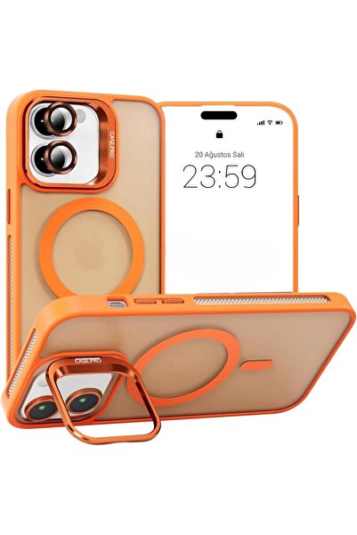HappyCase iPhone 17 Uyumlu Stantlı Kılıf Case Pro Tank Kılıf Lens Koruyucu Zı...