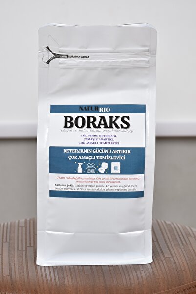 NATURRIO Doğal Boraks 1250 gr Perde, Çamaşır ve Banyo Temizliği Temizlik | Ka...