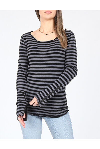 Evendi Blouse, gray/black