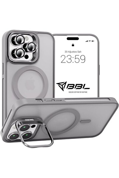 HappyCase iPhone 14 Pro Uyumlu Stantlı Destekli Kılıf Case Pro Tank Kılıf Len...