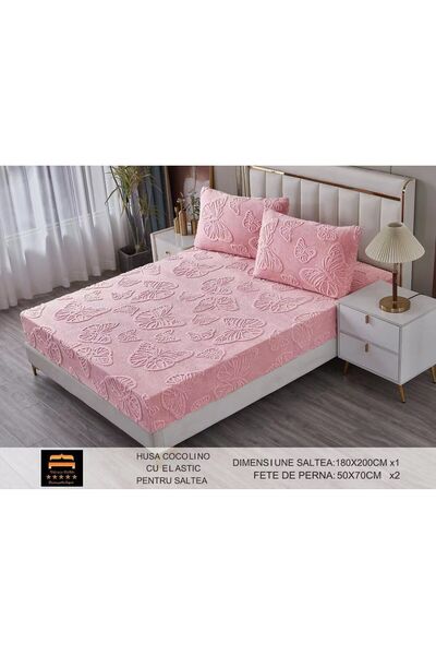 Veluxio Home Cocolino bed cover with elastic + 2 pillowcases – premium, soft ...