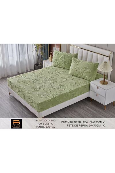 Veluxio Home Cocolino bed cover with elastic + 2 pillowcases – premium, soft ...