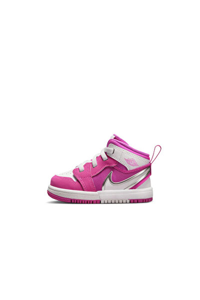 Nike Air Jordan 1 Mid RM EasyOn 'Fire Pink' (TD) BEBEK Ayakkabısı